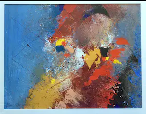 Bart van Oijen - z.t. | lyrisch abstract schilderij - ingelijst kopen? Bied vanaf 88!