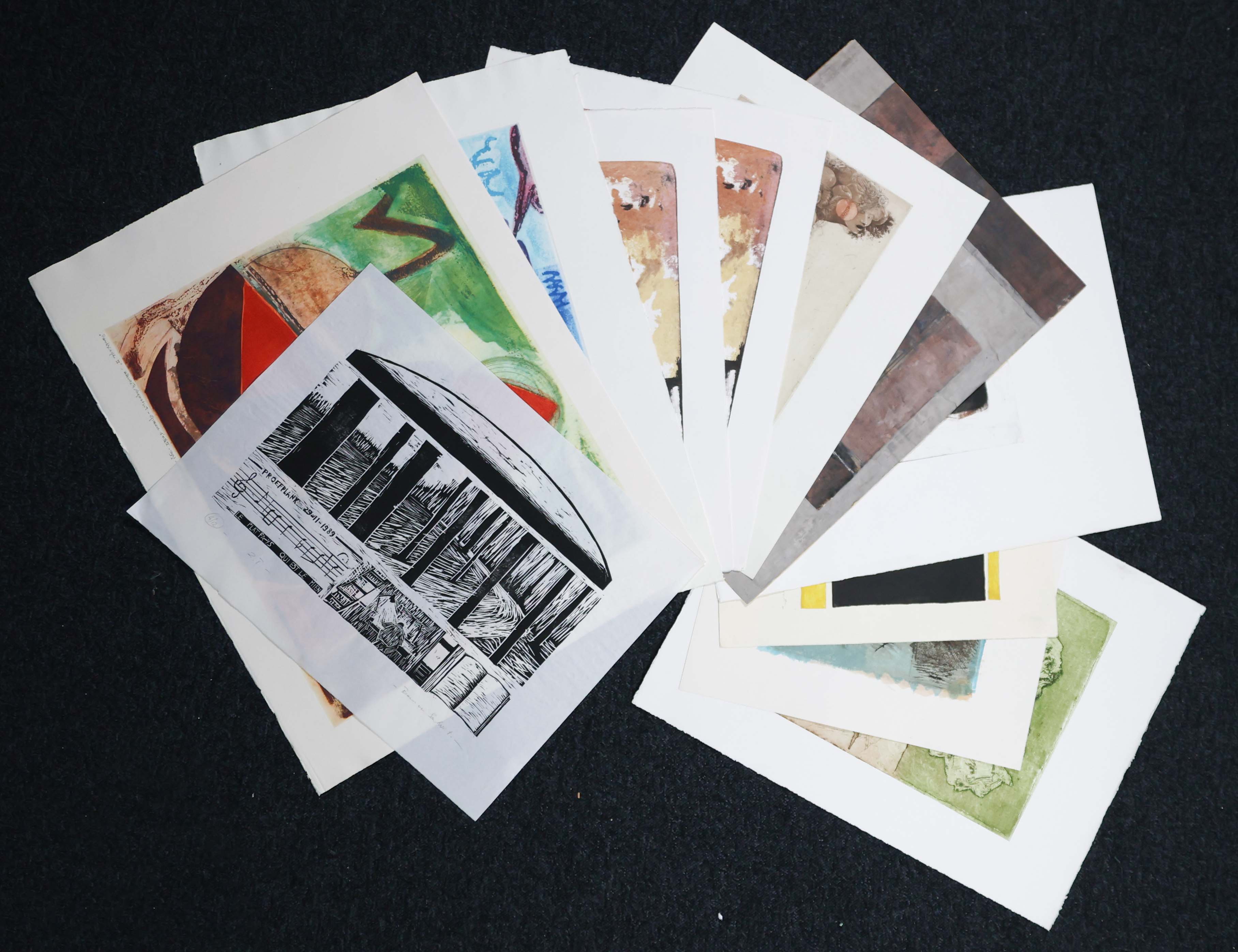 Buy Jan Montyn - en anderen! Lot van 11 werken op papier van diverse makers? Bid from 150!