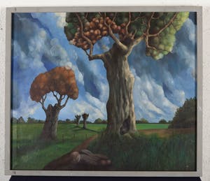 Jan van Wel - Hollandsch Landschap - Olieverf op doek - gesigneerd l.o. '74 - BKR Rotterdam kopen? Bied vanaf 10!