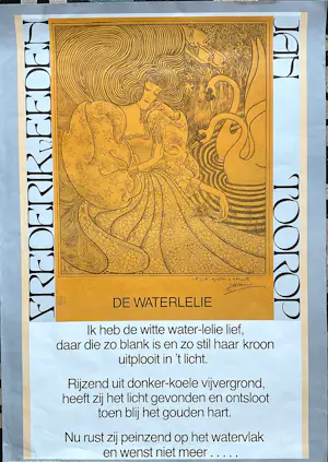 Jan Toorop - Affiche de Waterlelie, gedicht Frederik van Eeden kopen? Bied vanaf 20!