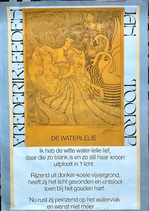 Jan Toorop - Affiche de Waterlelie, gedicht Frederik van Eeden verkauft für € 70!