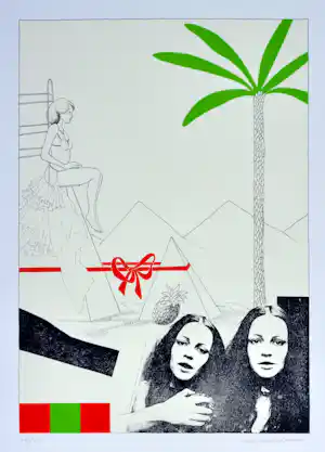 Marc Vanderleenen - Zeefdruk - Gesigneerd - 54x42 cm - 1977 kopen? Bied vanaf 45!