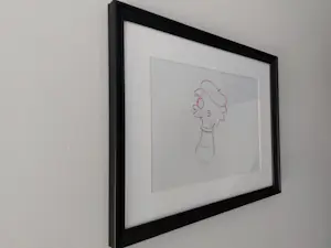 Matt Groening - productietekening voor The Simpsons, Lisa, ingelijst + certificaat kopen? Bied vanaf 80!