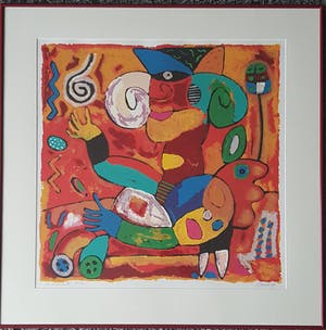 Clemens Briels - Podana - zeefdruk - gesigneerd - ingelijst - 1997 - 100 ex. kopen? Bied vanaf 1!