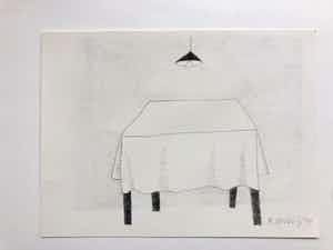 Klaas Gubbels - De lege tafel verkocht voor € 225!