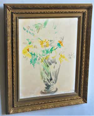 Carel Lion Cachet - aquarel in een Heijdenrijk lijst verkocht voor € 125!