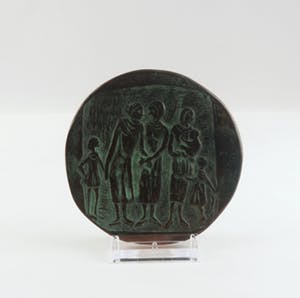 Inka Klinckhard - Bronzen penning, Moederdagpenning kopen? Bied vanaf 75!