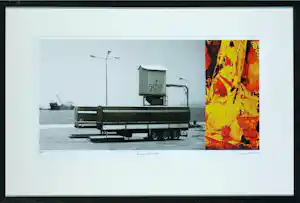 Francois Berthier - Foto, Remorque - Ingelijst verkocht voor € 35!