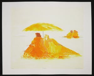 Wil Willemsen - Zeefdruk, Strand kopen? Bied vanaf 1!