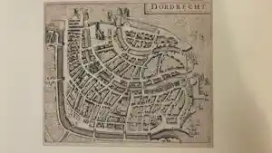 Joan Blaeu - Stadsplattegrond van Dordrecht, 1635 verkauft für € 95!