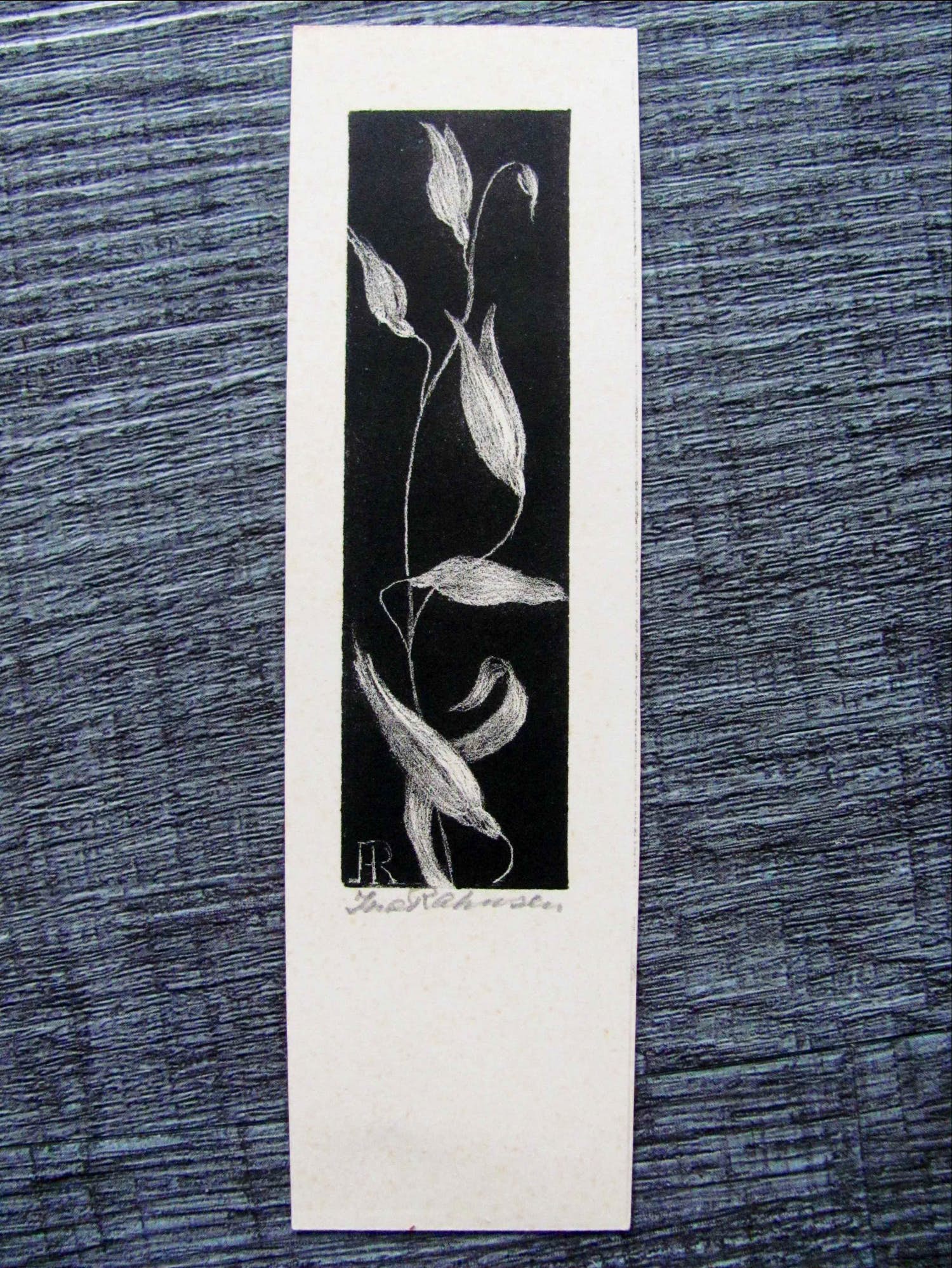 Ina Rahusen - houtsnede of ets, met liefdesbetuiging kopen? Bied vanaf 20!