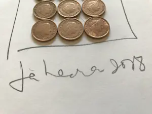 Jan Henderikse - collage van centen kopen? Bied vanaf 200!