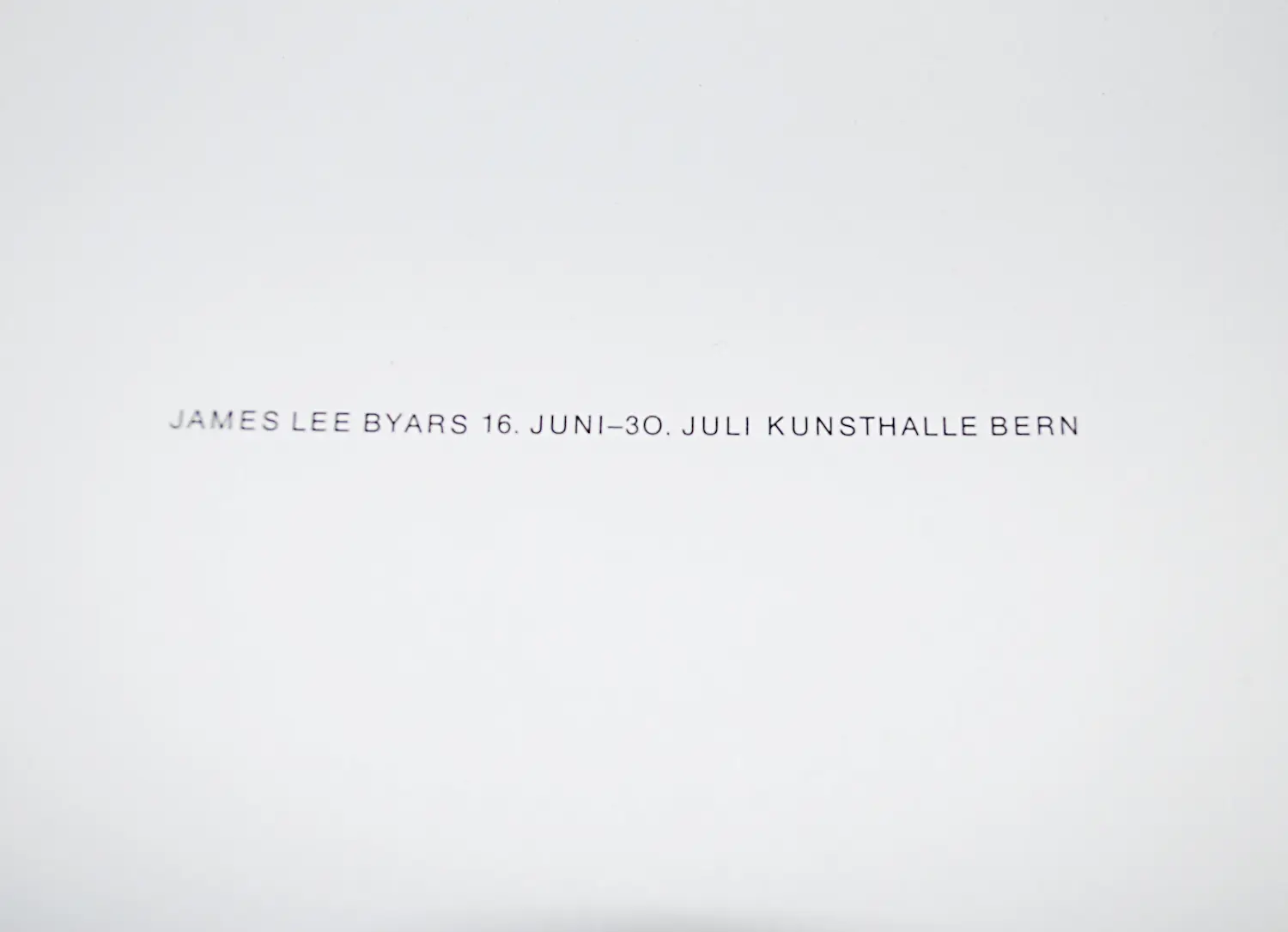 James Lee Byars (1932-1997)