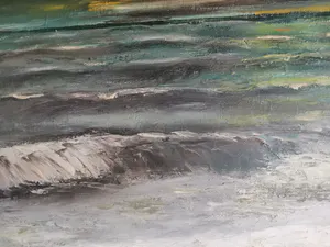 Niet of onleesbaar gesigneerd - Prachtig zicht op de golfbreker van Knokke kopen? Bied vanaf 1!