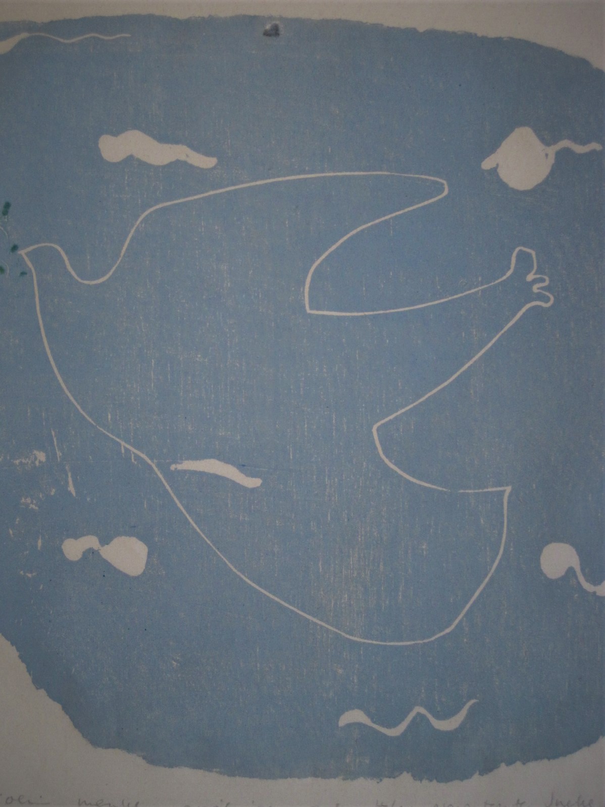 Marjolein Menke - zeer beperkte oplage 4/6 litho "Duif" gesigneerd  kopen? Bied vanaf 1!