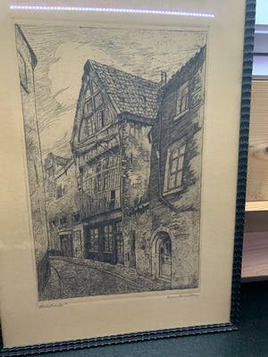 Henri Geertsen - Straatje in het oude Antwerpen kopen? Bied vanaf 20!