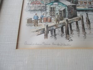 Niet of onleesbaar gesigneerd - Amsterdam Prins Hendrikkade kopen? Bied vanaf 10!