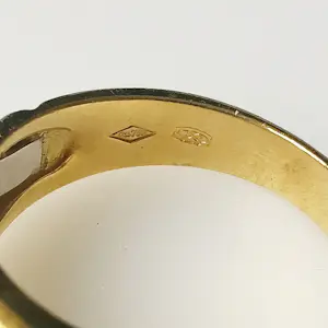 18K gouden herenring met diamant – 0,38 ct kopen? Bied vanaf 1600!