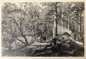 Niet of onleesbaar gesigneerd - Houtbewerkers in het bos kopen? Bied vanaf 1!