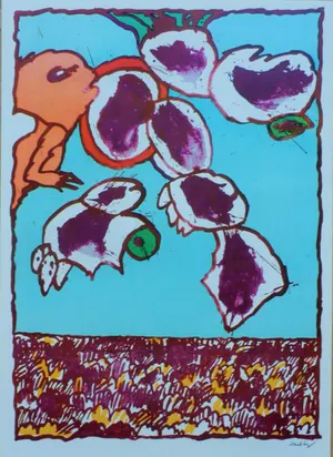 Pierre Alechinsky - Set van DRIE Kleurenoffset-litho,s. PARIS--GREAT en GALACTIC kopen? Bied vanaf 1!