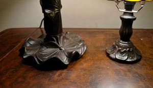 Niet of onleesbaar gesigneerd - Set Glas in lood Lampen in Tiffanystijl kopen? Bied vanaf 1!