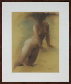 Clemens Pasch - Pastel en krijt, Naakt - Ingelijst kaufen? Bieten Sie von 70!