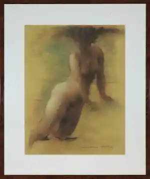 Clemens Pasch - Pastel en krijt, Naakt - Ingelijst kaufen? Bieten Sie von 70!