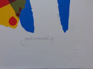 Gerrit Westerveld - ABSTRACTIE / KLEURZEEFDRUK / 70x50cm / SIG / 1997 kopen? Bied vanaf 30!