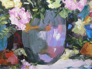 Ricky Damen-Vereijken - Stilleven met blauwe kom kopen? Bied vanaf 450!