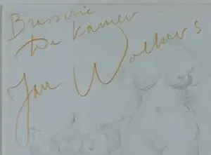 Jan Wolkers - Potloodtekening: 'Brasserie De Kamer' - 1991 kopen? Bied vanaf 395!