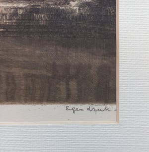 Willem Gerard Hofker - Grachtgezichtje, ets kopen? Bied vanaf 35!