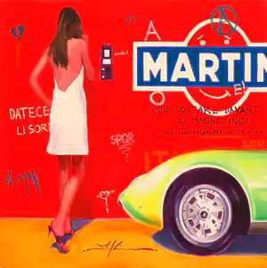 Marco Kooiman - Acryl op doek, Martini (Groot) verkocht voor € 350!