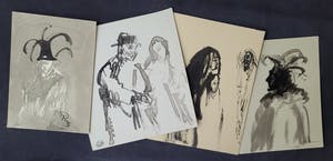 Luis Filcer - Lot van vier tekeningen kopen? Bied vanaf 1!