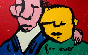 Herman Brood - grote zeefdruk: For ever (Friends) kopen? Bied vanaf 375!