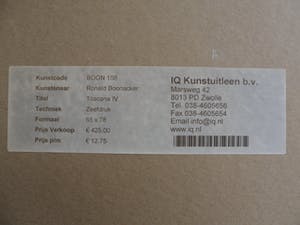 Ronald Boonacker - Zeefdruk, Toscana IV | Ingelijst kopen? Bied vanaf 65!