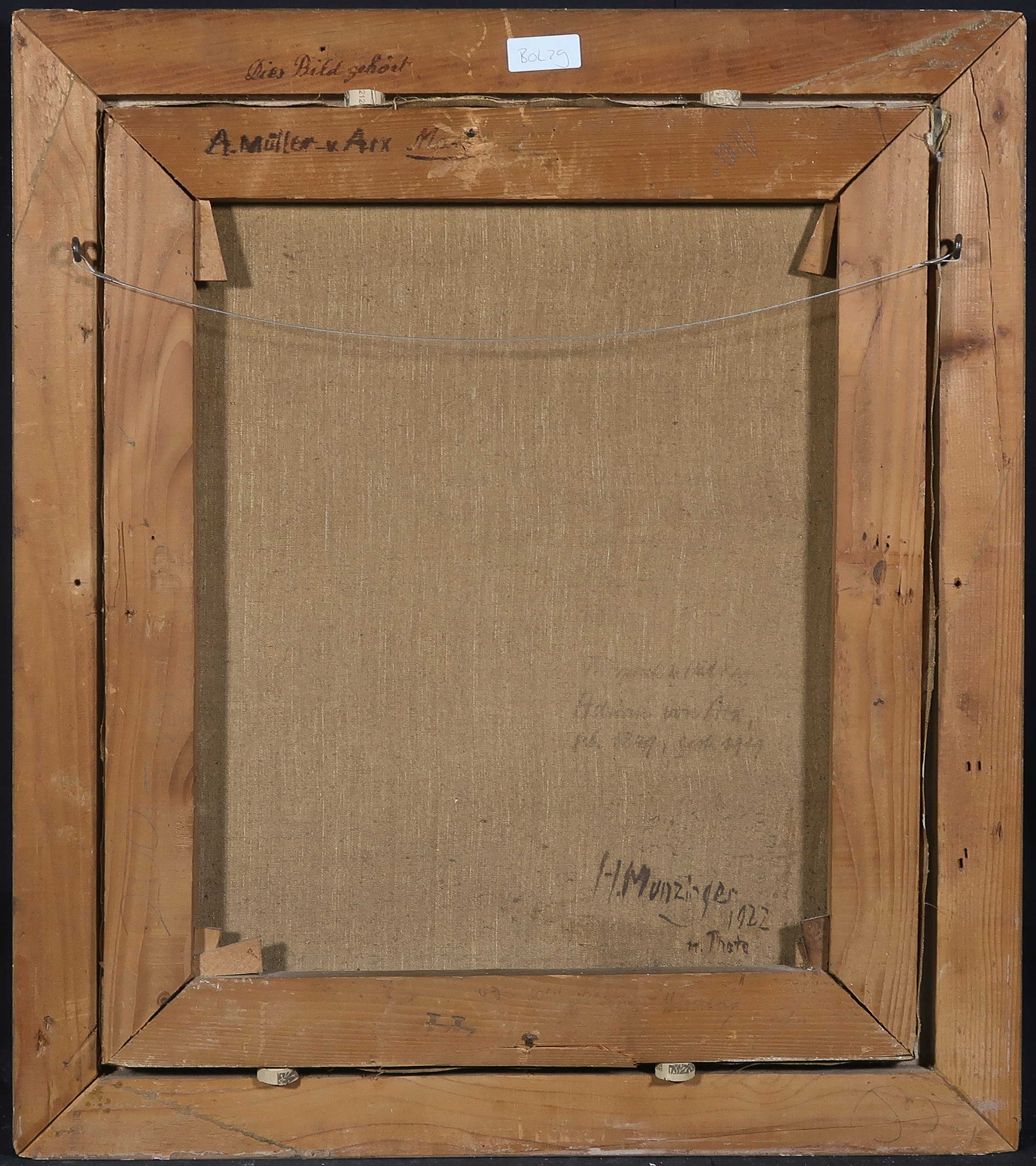 Hans Munzinger - Olieverf op doek, Portret - Ingelijst kopen? Bied vanaf 100!