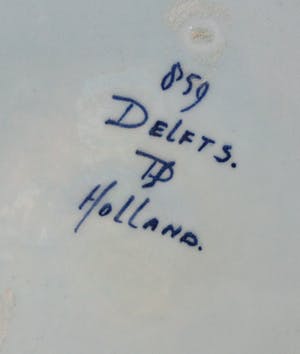 Plateelfabriek Schoonhoven N.V. - Delftsblauwe Hooimeijer Beschuitbus + theebusje Zenith Gouda kopen? Bied vanaf 30!