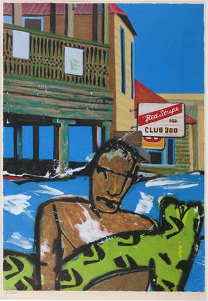 Herman Brood - Zeefdruk, Perro Bravo - Ingelijst (Groot) kopen? Bied vanaf 250!