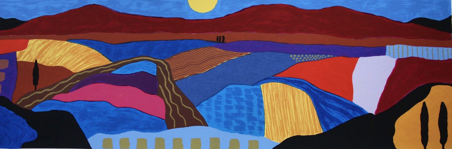 Ronald Boonacker - Toscaans Landschap II, Italië GROOT kopen? Bied vanaf 20!