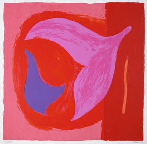 Niet of onleesbaar gesigneerd - Zeefdruk, Roze kopen? Bied vanaf 1!