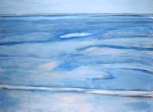 Paul Overhaus - Gouache, Waal - Ingelijst (Groot) verkocht voor € 1!