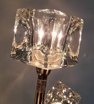 Buy Niet of onleesbaar gesigneerd - Zware vintage designlamp "Ice Cubes Star"? Bid from 1!