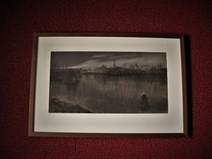 Jan Bleys - Bijzonder omstreeks 1900 geschilderd "Amsterdam bij Nacht" Pastel - gesigneerd kopen? Bied vanaf 10!