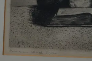 Hermann Struck - Ingelijste ets , Grandfather – 1928 kopen? Bied vanaf 1!