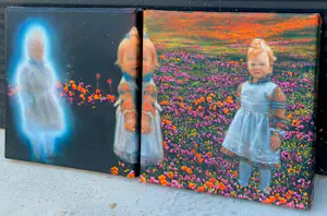 Anya Janssen - Olieverf op doek: 'Life in duplicate III' - 2002 kopen? Bied vanaf 299!