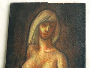 Klaas Pijlman - Olieverf op paneel , Naakte vrouw – gesigneerd – 1970 kopen? Bied vanaf 35!