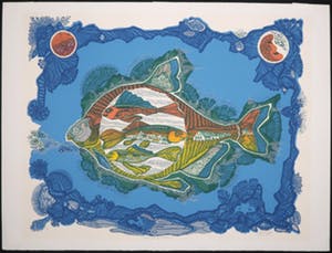 Bart Filet - Zeefdruk, Moonlight over Atlantis kopen? Bied vanaf 1!