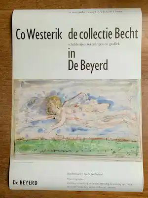 Co Westerik - 4 affiches van diverse tentoonstellingen verkocht voor € 15!