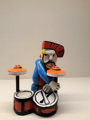 Herman Brood - Sculptuur van Kunsthars-- De DRUMMER kopen? Bied vanaf 95!