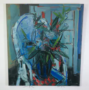 Henk Willemse - Olieverf op doek, Stilleven met bloemen. kopen? Bied vanaf 250!